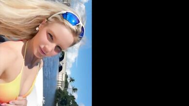 Linsey Donovan, Blonde Supermodel In Sexy Bikini Outdoors Onlyfans Video Leaked