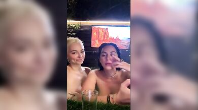 Lindsey Pelas, Steamy Outdoor Hot Tub Livestream With Lesbian Friend Onlyfans Video Leaked