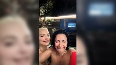 Lindsey Pelas, Steamy Outdoor Hot Tub Livestream With Lesbian Friend Onlyfans Video Leaked