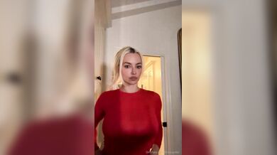 Lindsey Pelas, Blonde Babe Teasing Her Huge Tits In See-Through Onlyfans Video Leaked