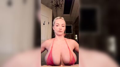 Lindsey Pelas, Blonde Babe Teasing Her Huge Tits In See-Through Onlyfans Video Leaked