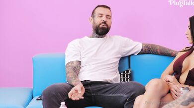 Lenatheplug, Valentine Vixen, Plugtalk, Bbw Tatted Babe Ffm Threesome On Interview Couch Onlyfans Video Leaked