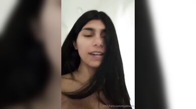 Mia Khalifa, Getting Ready Wearing White Undies In The Morning Onlyfans Video Leaked