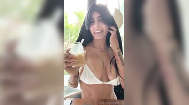 Mia Khalifa, Getting Ready Wearing White Undies In The Morning Onlyfans Video Leaked