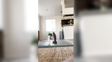 Erin Ashford, Fucking A Huge Black Dildo On The Yoga Matt Onlyfans Video Leaked
