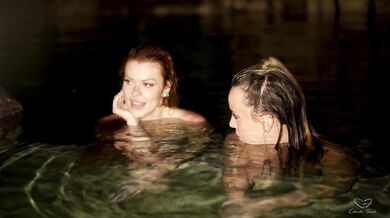 Charlie Forde, Elly Clutch, Dip Swimming And Licking In The Midnight Pool Onlyfans Video Leaked