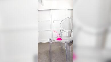 Kitten Sophie, Riding A Pink Dildo On A Clear Chair Onlyfans Video Leaked
