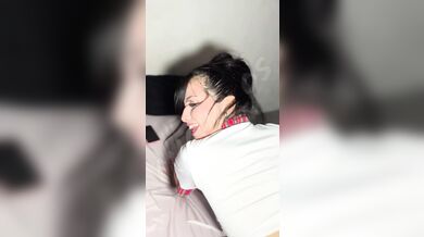 MichiiOs - Hotwife takes a 10-inch BBC in her school uniform