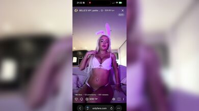 Belleolivia3, Blonde Bunny Bimbo Riding Cock On Livestream Onlyfans Video Leaked