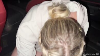 Autumnreed18, Sucking And Swallowing Hot Cum In The Car Backseat Onlyfans Video Leaked