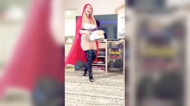 Mommablondebombshell, Thick Red Riding Milf Rides The Big Cock Wolf Onlyfans Video Leaked