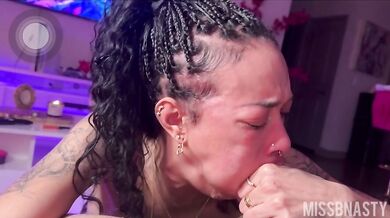 Missbnasty, Ebony Slut Messy And Sloppy Blowjob For Bbc Onlyfans Video Leaked