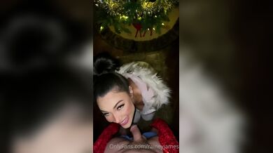 Rainey James, Blowjob And Swallow For Christmas Onlyfans Video Leaked