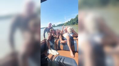 TrixieLoveQOS & AbbeyRiley69 - boat-sucking-ass-fucking