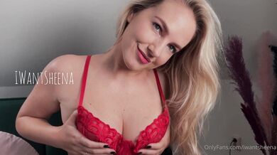 Iwantsheena, Teasing Her Naked Tits From Her Red Lingerie Onlyfans Video Leaked
