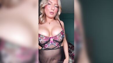 Alva Sjoberg, Blonde Babe Dildo Play In Sexy Lingerie Onlyfans Video Leaked
