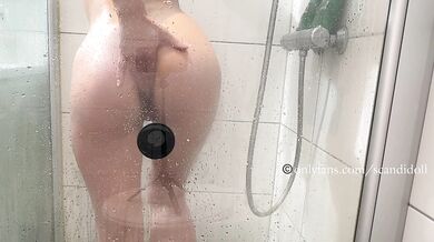 Missreca, Fucking A Black Wall Dildo In The Shower Onlyfans Video Leaked