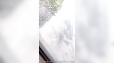 Blondie.Lilllie, Blonde Teen Masturbation On The Train Onlyfans Video Leaked