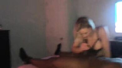 Cuck Watches Blonde Hot Wife Railed By BBC