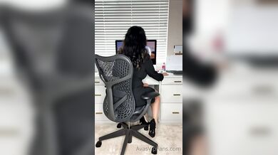 Ava Addams, Black Vibrator Masturbation On Office Chair Onlyfans Video Leaked