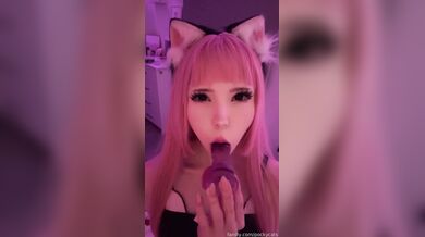 Pockycats, Cute Cat Girl Sucking A Dildo Pov Onlyfans Video Leaked