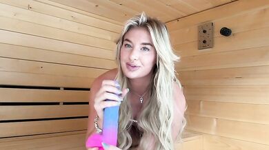 Sisabellaa, Teasing Her Huge Tits In The Sauna Onlyfans Video Leaked