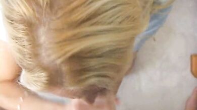 Naughtyallie, Blonde Hotwife Gets Facialized Wearing Polo Shirt Onlyfans Video Leaked