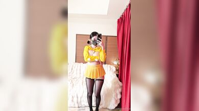 Anaimiya, Asian Chick In Yellow Lingerie Masturbating Onlyfans Video Leaked