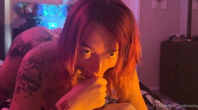 Sedona Sky, Big Dildo Blowjob Training Onlyfans Video Leaked