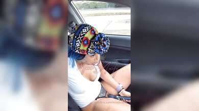 Missbnasty, Vibrating Her Pussy While Driving The Car Onlyfans Video Leaked