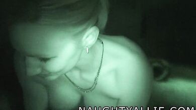 Naughtyallie, Night Vision Hot Tub Blowjob And Boobjob Action Onlyfans Video Leaked