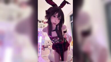 Pockycats, Skinny Bunny Girl Trying To Fit A Huge Dildo Onlyfans Video Leaked