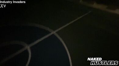 slut_sucking_dick_on_public_basketball_court - KLS