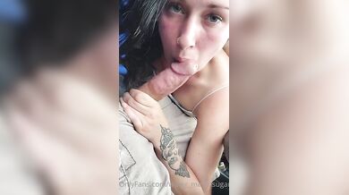 Hotwife jenna car bj with boyfriend while husband is at home