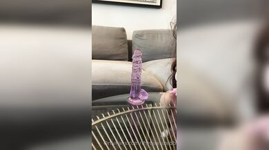 Thebitesizedbitch - blowing dildo