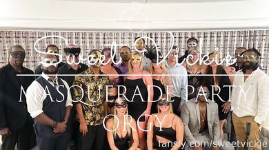 Sweet Vickie, HotwifeHolly, LupeAndMicha, TheBlondeHotwife, RileyAnn120, HotwifeLexiLoveX, Hotwife MILF Masquerade Party Orgy Onlyfans Video Leaked