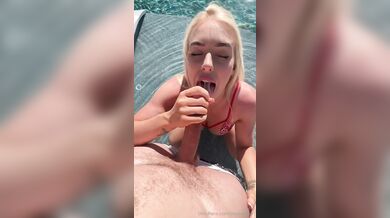 Tiauna Riley, BBW Blonde Babe In Red Lingerie Fucking a Big Cock Onlyfans Video Leaked