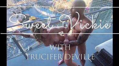 Sweet Vickie, Trucifer Deville, Cheating Blonde Hotwife MILF Getting Pounded On The Balcony Onlyfans Video Leaked
