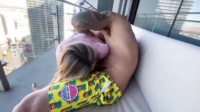 Sweet Vickie, Trucifer Deville, Cheating Blonde Hotwife MILF Getting Pounded On The Balcony Onlyfans Video Leaked