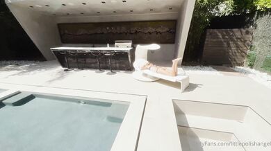 Littlepolishangel, Blonde European Babe Getting Anal Pounded Poolside Onlyfans Video Leaked