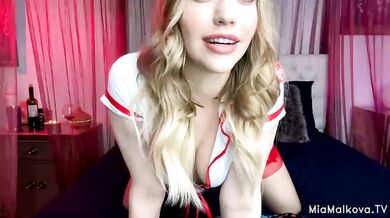 Mia Malkova, Thicc Blonde Babe Live Stream Nurse Outfit Play Onlyfans Video Leaked